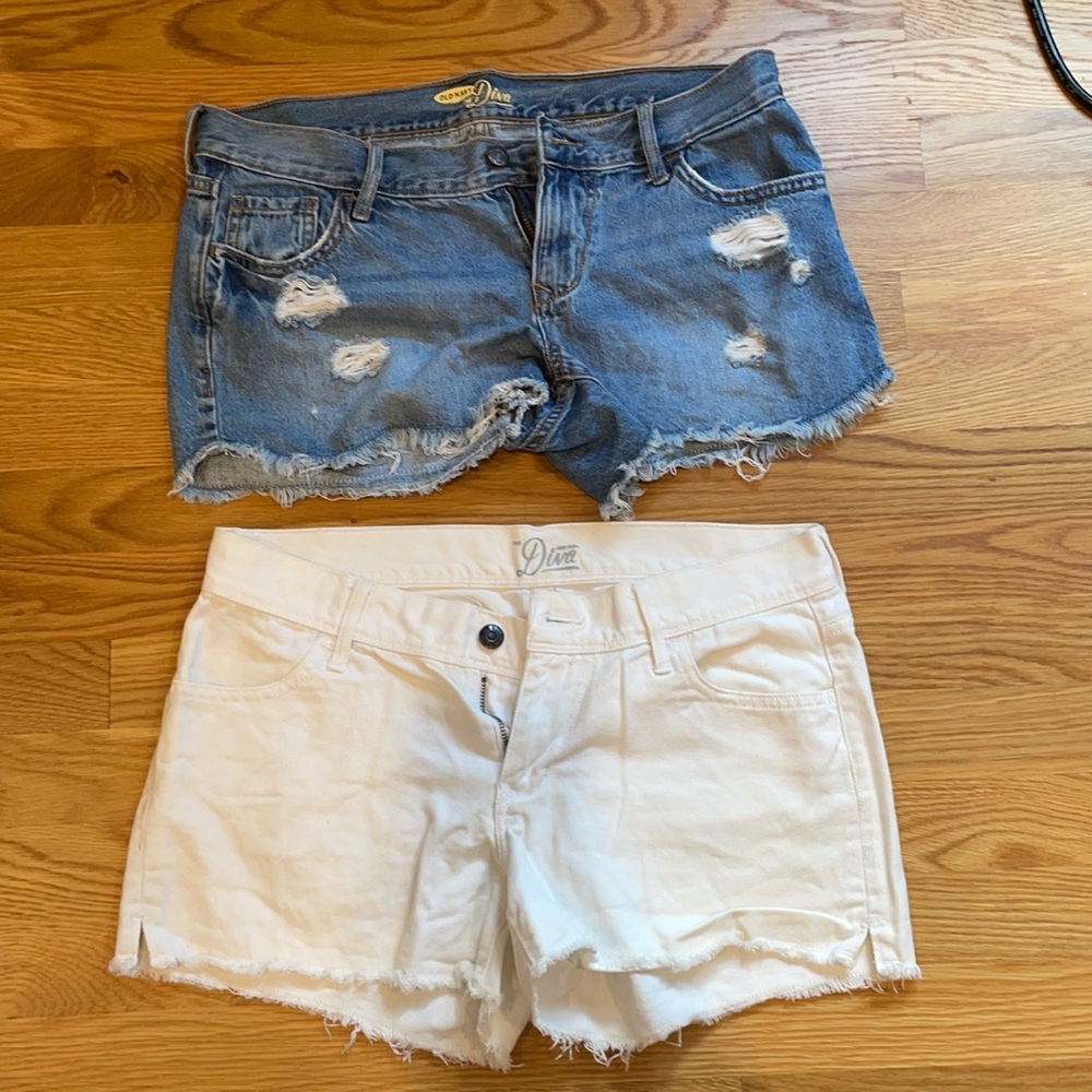 2 Pair Fun Old Navy Jean shorts